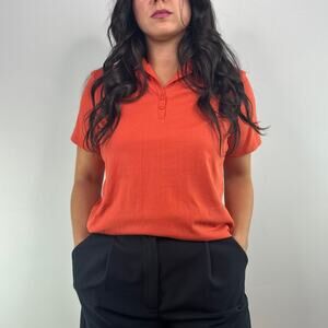 Cutter & Buck Orange Polo Top